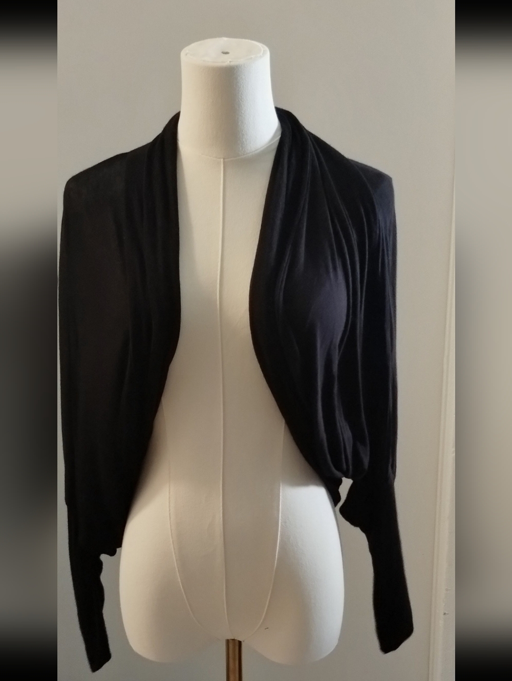 Xhilaration Black Open-Front Cardigan